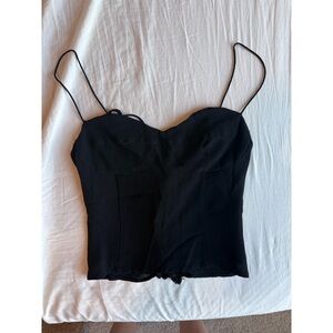 Reformation Black Tank Top